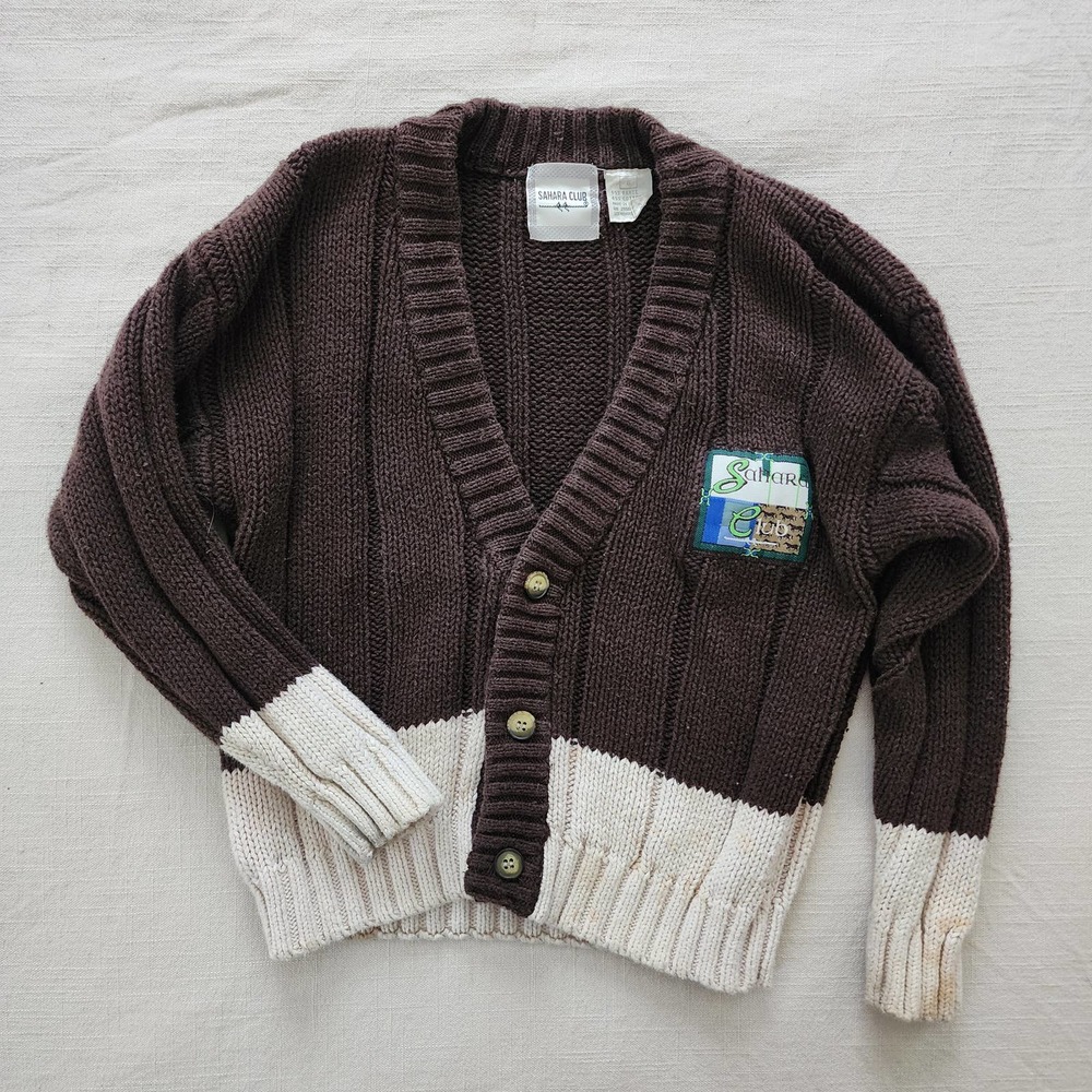 Vintage Neutral Knit Cardigan kids 6